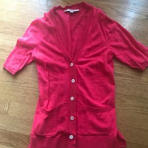 Loft Pink Short Sleeved Cardigan